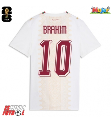 Marruecos Brahim Diaz #10 Segunda Equipación Mujer Mundial 2026 Manga Corta